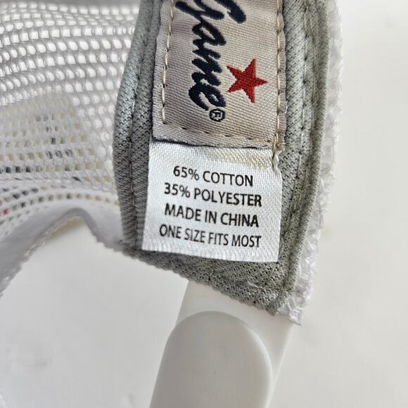 The Game Headwear Hat Brown Rust Trucker Snap Back Mesh Logo Patch NWT - Picture 5 of 5